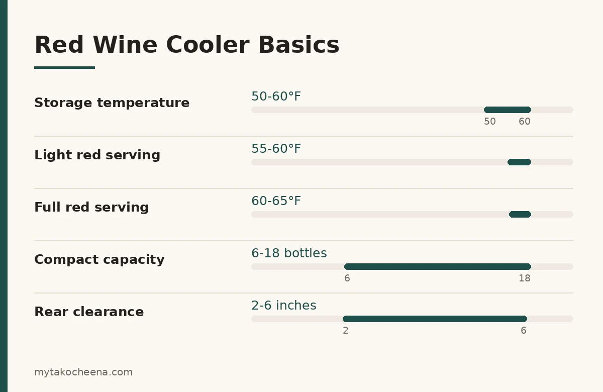 How to Store Red Wine in a Wine Cooler: Stable Temperature, Zone Choice, Bottle Capacity, Proper Placement.