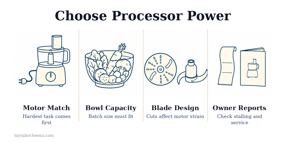 What Wattage Food Processor Do You Need: Motor Match, Bowl Capacity, Blade Design, Owner Reports.