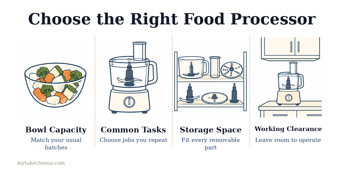 How to Choose the Right Ninja Food Processor: Bowl Capacity, Common Tasks, Useful Attachments, Storage Space.